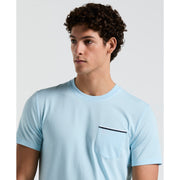 Jersey Earl Tape Tipped Pocket Tee (Crystal Blue) 