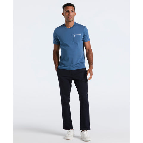 Jersey Earl Tape Tipped Pocket Tee (Copen Blue) 