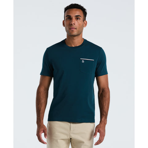 Jersey Earl Tape Tipped Pocket Tee (Reflecting Pond) 