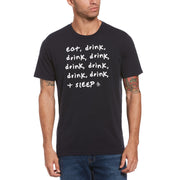 Eat Drink Sleep Tee (Dark Sapphire) 