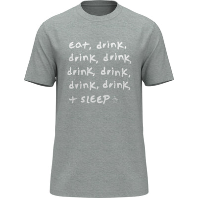 Eat Drink Sleep Jersey Tee (Rain Heather) 