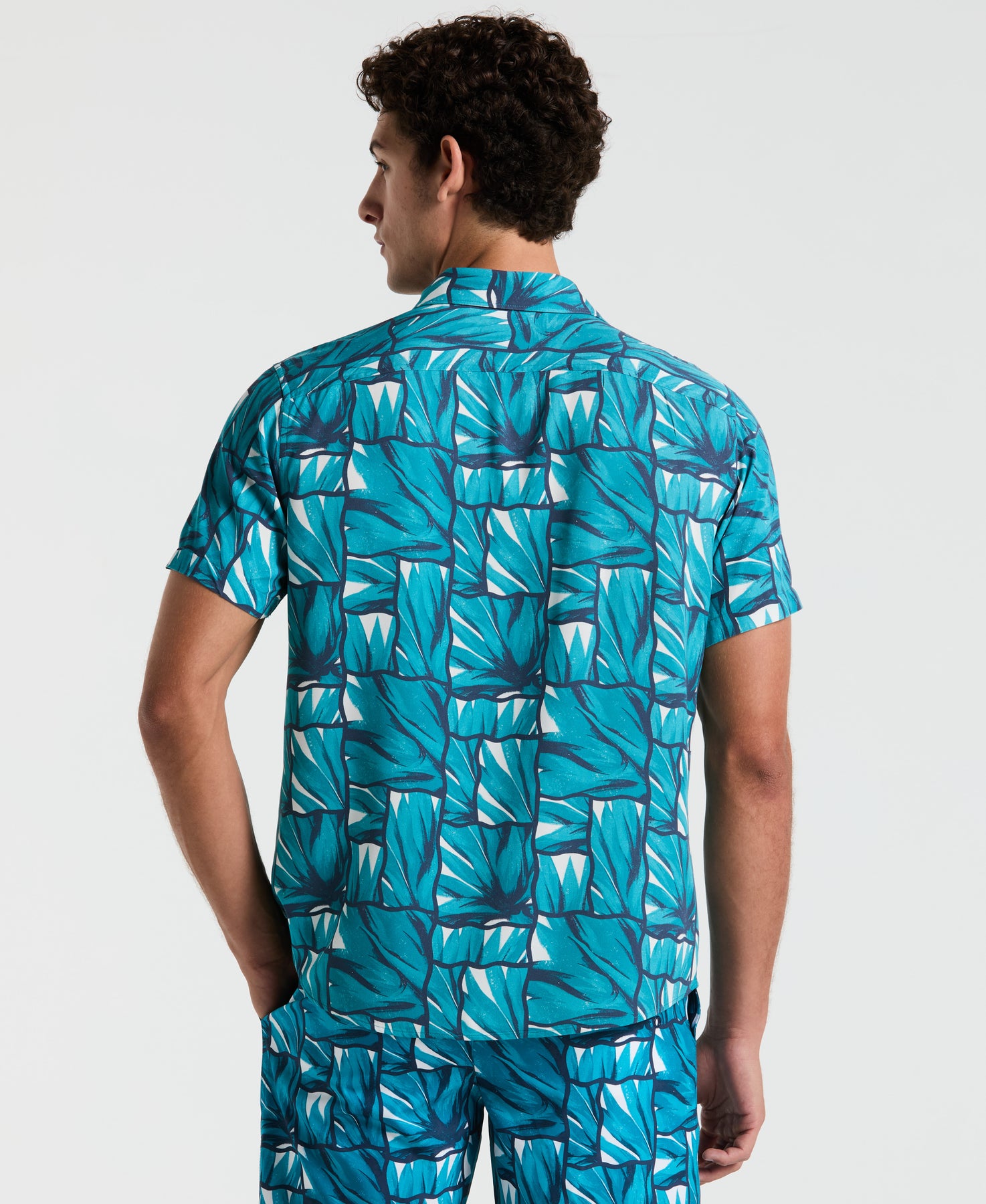 EcoVero™ Agave Tiles Print Shirt – Original Penguin US