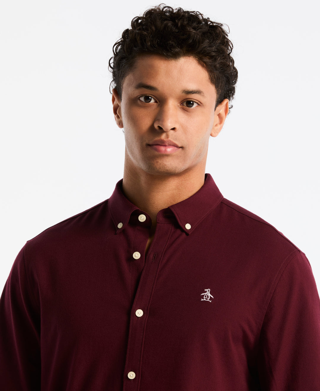 EcoVero Oxford Stretch Long Sleeve Shirt (Port Royale) 