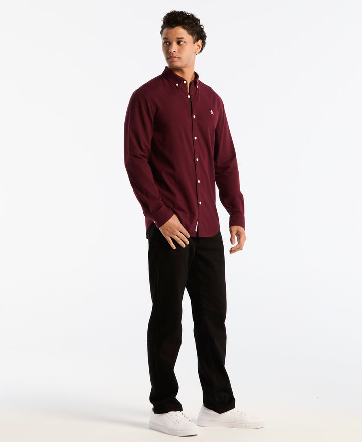 EcoVero Oxford Stretch Long Sleeve Shirt (Port Royale) 