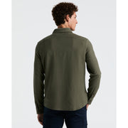EcoVero™ Blend Loop Back Overshirt (Dusty Olive) 