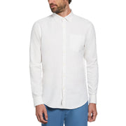Linen EcoVero™ Blend Shirt (Bright White) 
