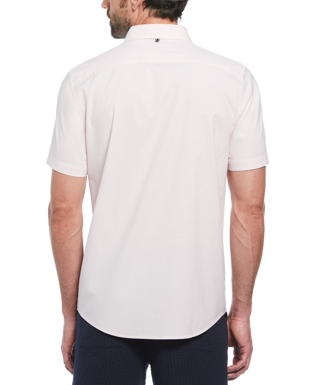 EcoVero Oxford Stretch Short Sleeve Button-Down Shirt (Parfait Pink) 