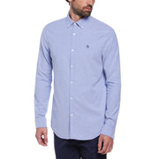 EcoVero Oxford Stretch Long Sleeve Shirt (Amparo Blue) 