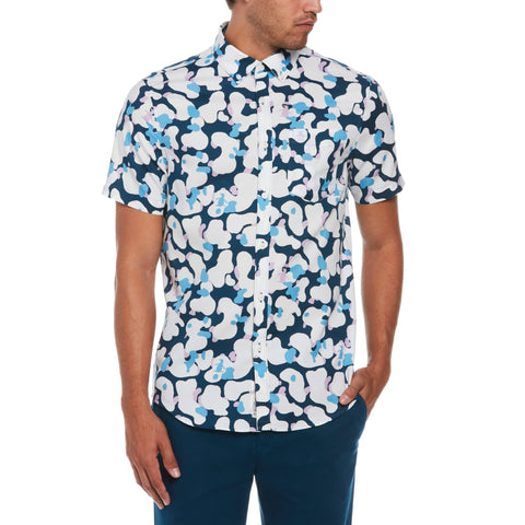 Camo Pete Printed Shirt (Bright White) 