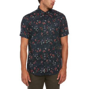 Oxford Floral Print Shirt (Dark Sapphire) 