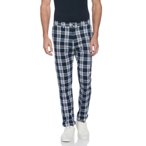 Ecovero™ Plaid Chino Trousers (Cool Blue) 