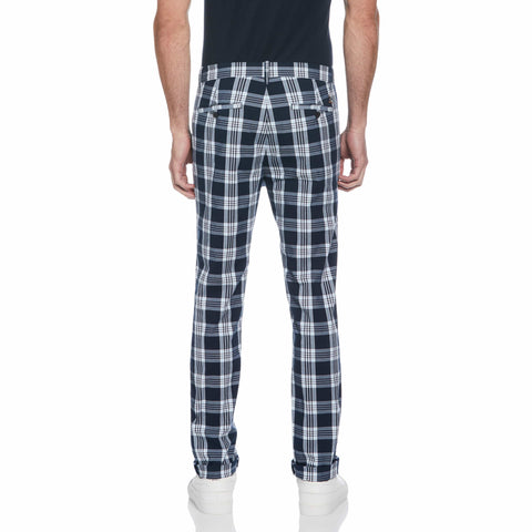 Ecovero™ Plaid Chino Trousers (Cool Blue) 