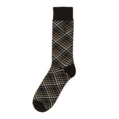 Edlin Plaid Sock (Black) 