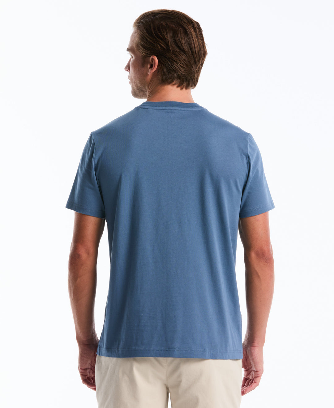 Embroidered Bloom Pete Jersey Tee (Copen Blue) 