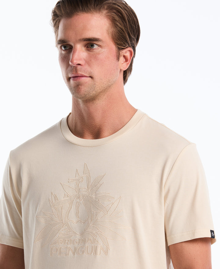 Embroidered Bloom Pete Jersey Tee (Birch) 