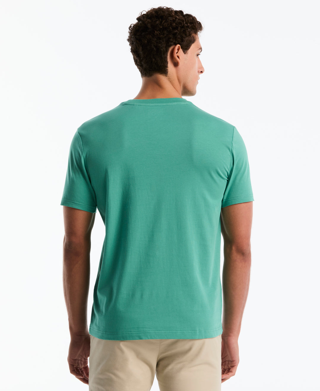 Cotton Embroidered Floral Graphic Tee (Beryl Green) 