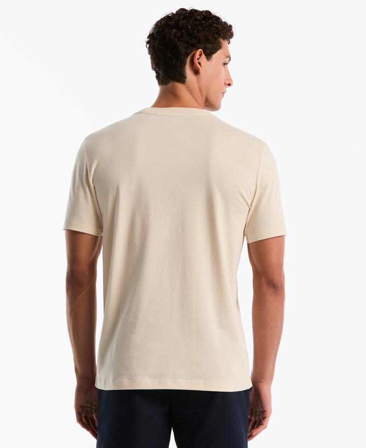 Jersey Embroidered Lei Graphic Cotton Tee (Birch) 