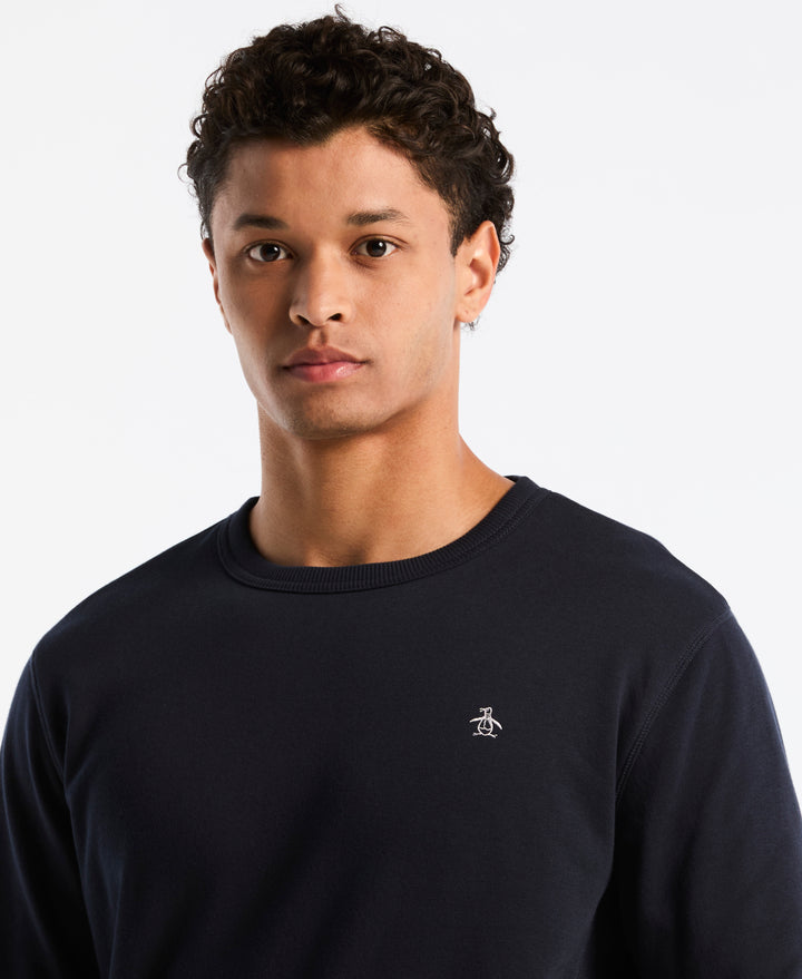 Embroidered Pete Fleece Crewneck (Dark Sapphire) 
