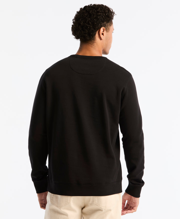 Fleece Crewneck Sweater (True Black) 
