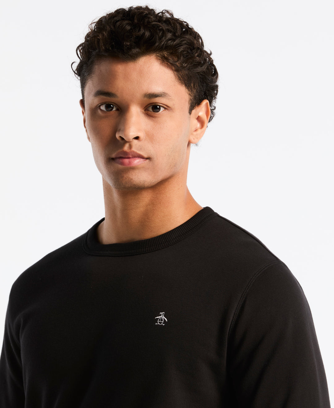 Fleece Crewneck Sweater (True Black) 