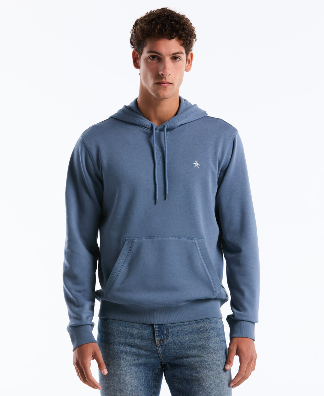 Embroidered Pete Fleece Hoodie (Copen Blue) 
