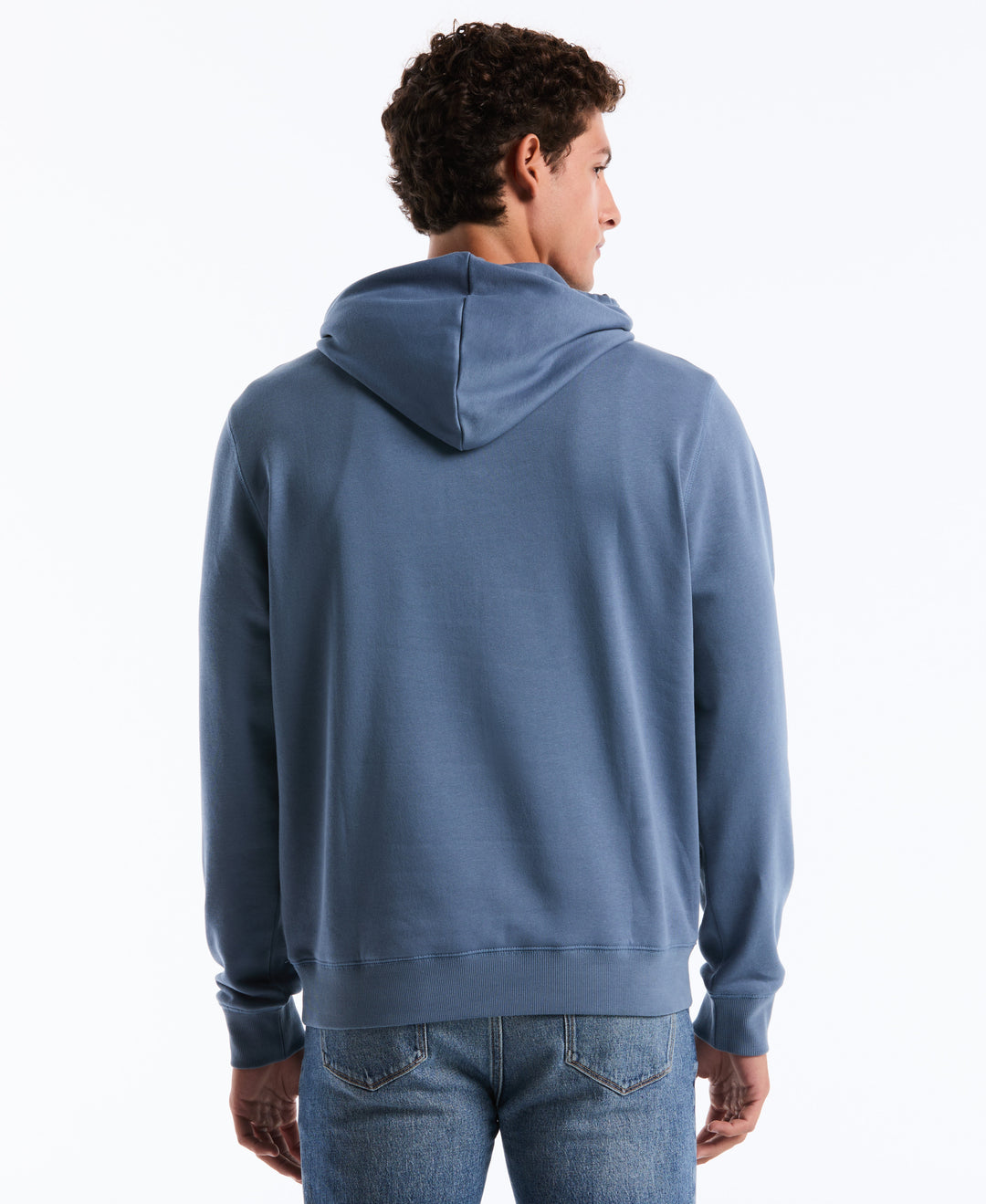 Embroidered Pete Fleece Hoodie (Copen Blue) 