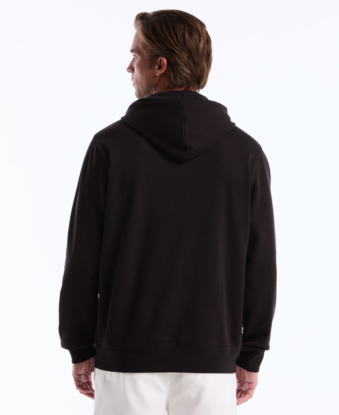Embroidered Pete Fleece Hoodie (True Black) 