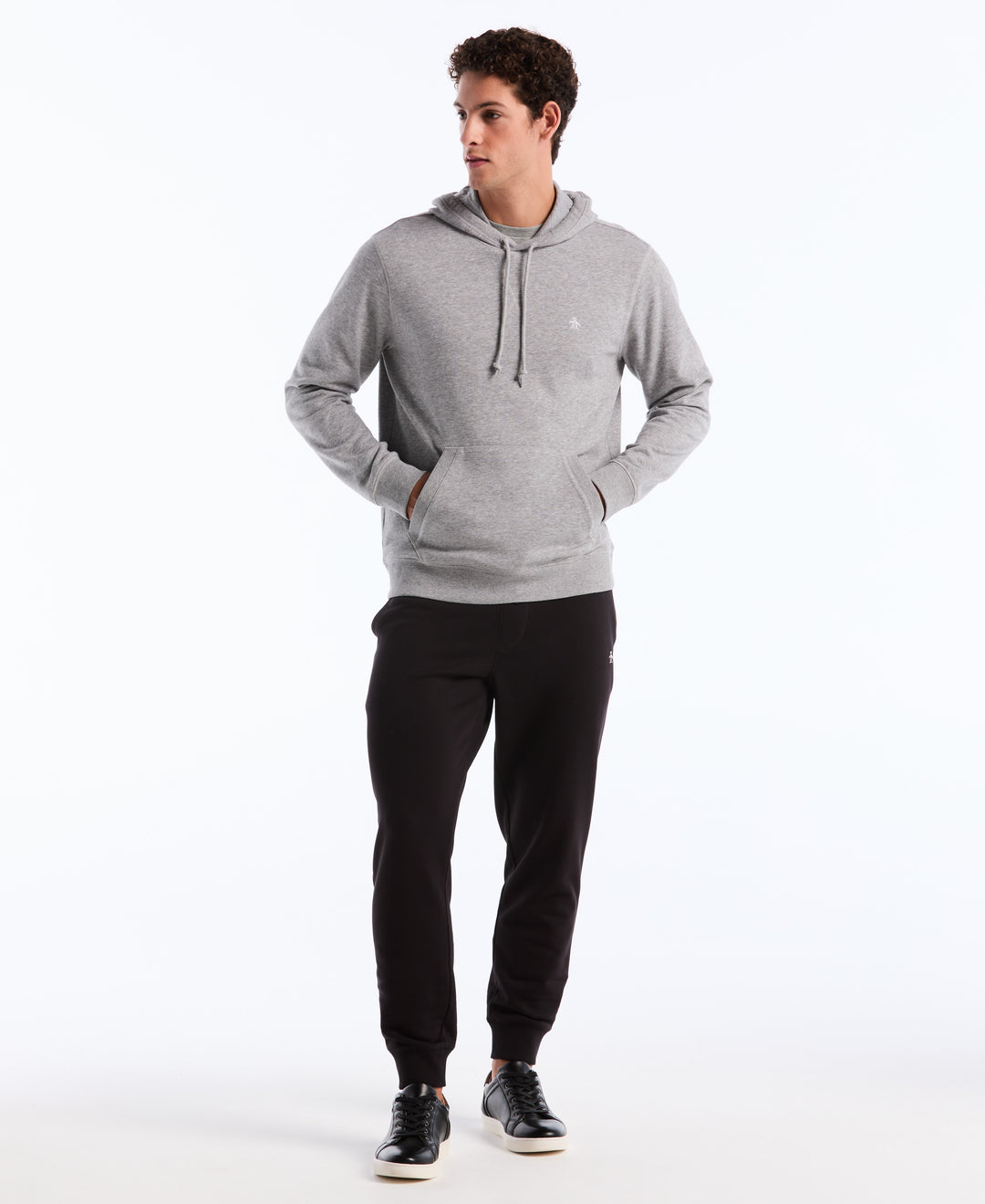 Embroidered Pete Fleece Hoodie (Rain Heather) 