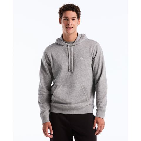 Embroidered Pete Fleece Hoodie-Hoodies-Rain Heather-XS-Original Penguin