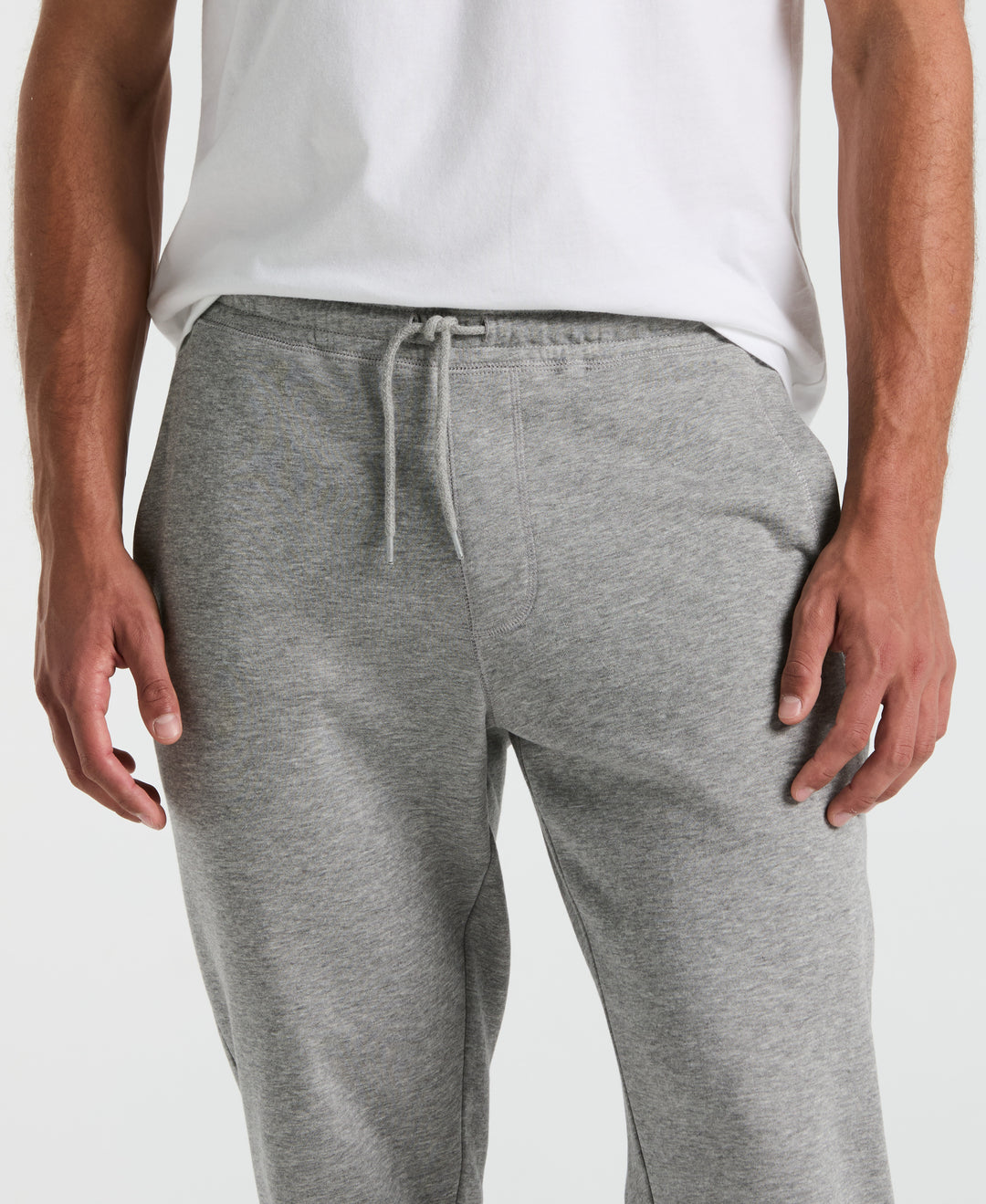 Embroidered Pete Fleece Jogger  (Rain Heather) 
