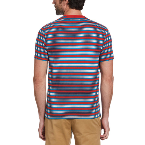 Engineered Bold Stripe Tee (Molten Lava) 