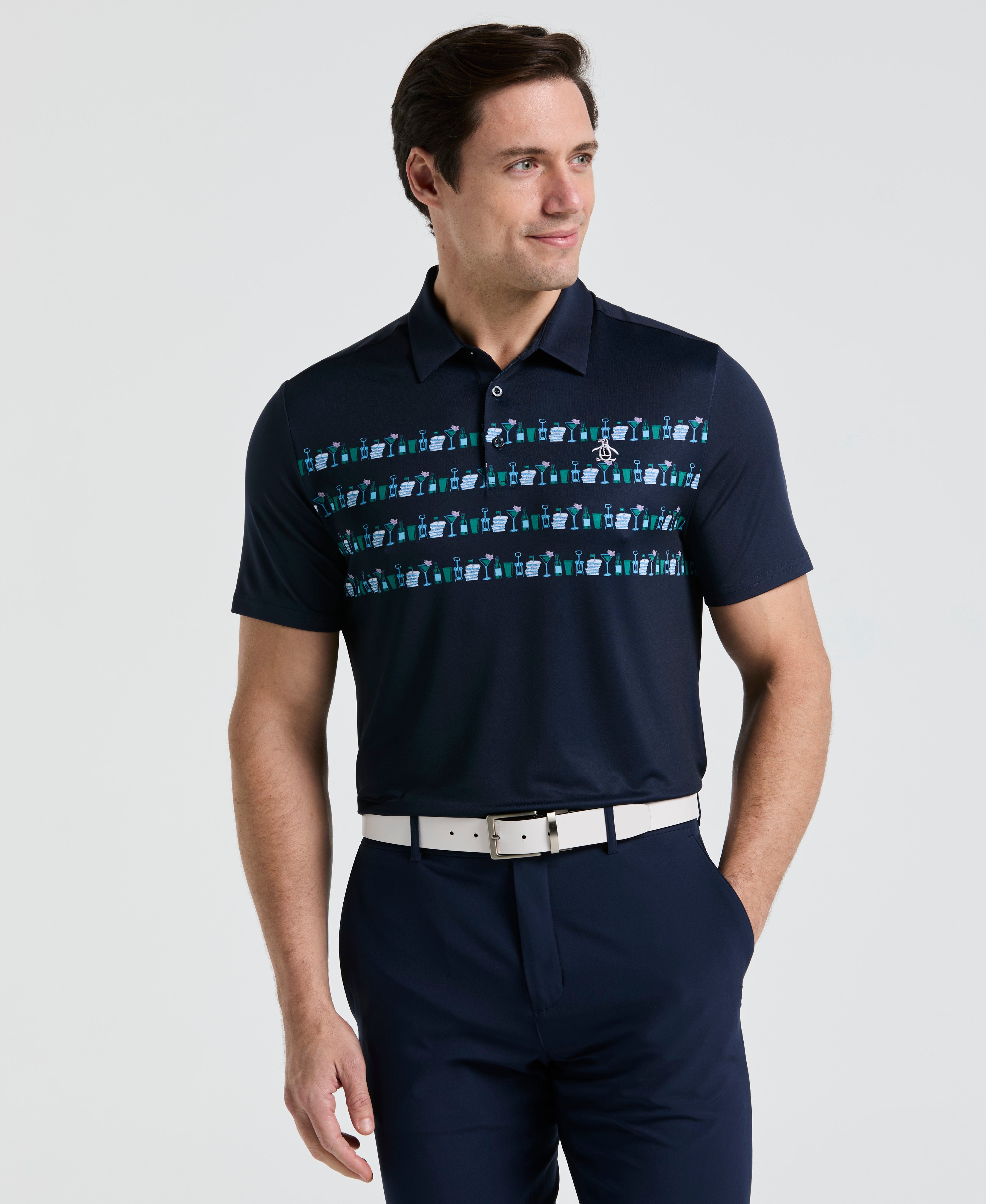 Engineered Cocktail Novelty Golf Polo – Original Penguin US