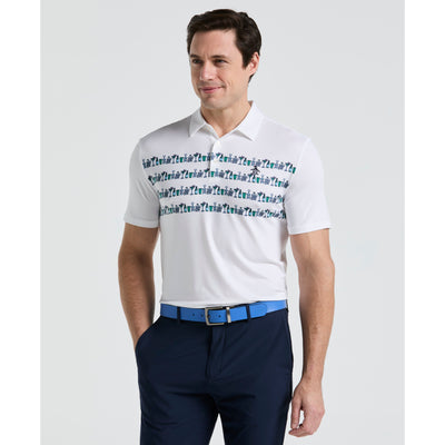 Engineered Cocktail Novelty Golf Polo Shirt (Bright White) 