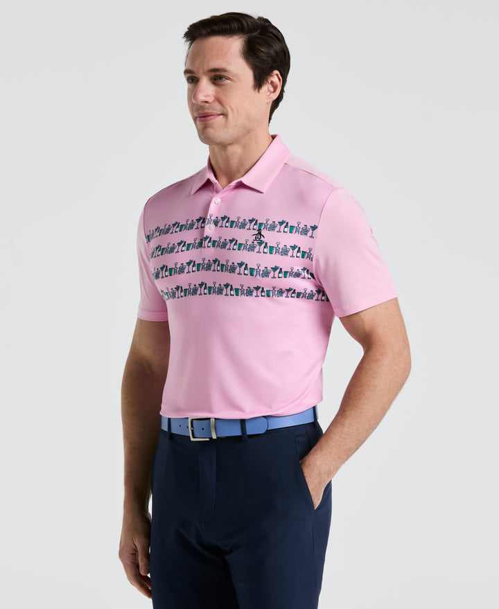 Engineered Cocktail Novelty Golf Polo Shirt (Lilac Sachet) 