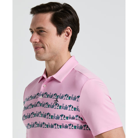 Engineered Cocktail Novelty Golf Polo Shirt (Lilac Sachet) 