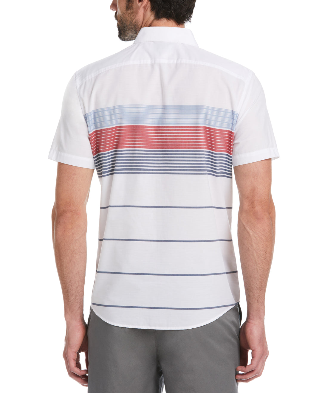 Engineered Stripe Multi Shirt (Bright White) 