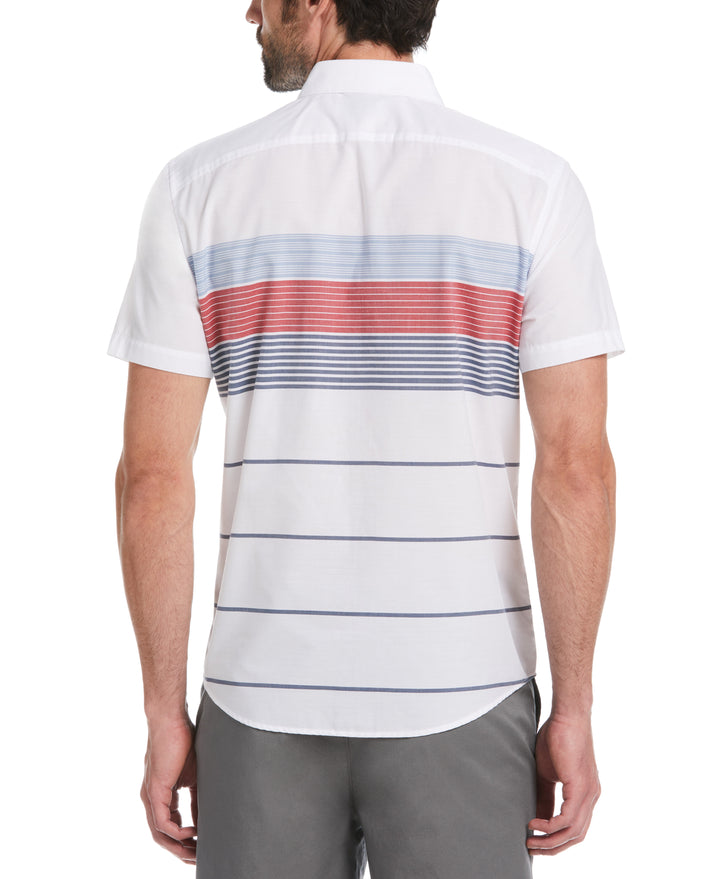 Engineered Stripe Multi Shirt (Bright White) 