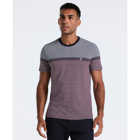 Engineered Stripe Jersey Tee (Dark Sapphire) 