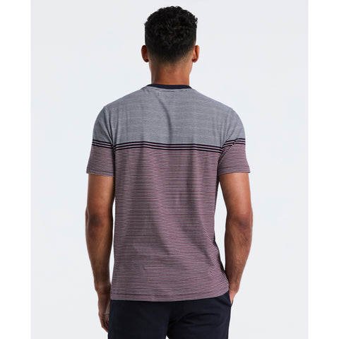 Engineered Stripe Jersey Tee (Dark Sapphire) 