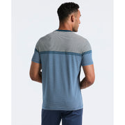 Engineered Stripe Jersey Tee (Reflecting Pond) 