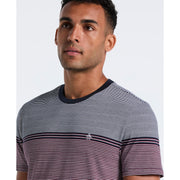 Engineered Stripe Jersey Tee (Dark Sapphire) 