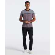 Engineered Stripe Jersey Tee (Dark Sapphire) 