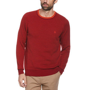 Fair Isle Sweater (Red Dahlia) 