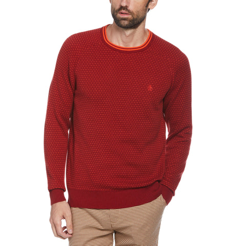 Fair Isle Sweater (Red Dahlia) 