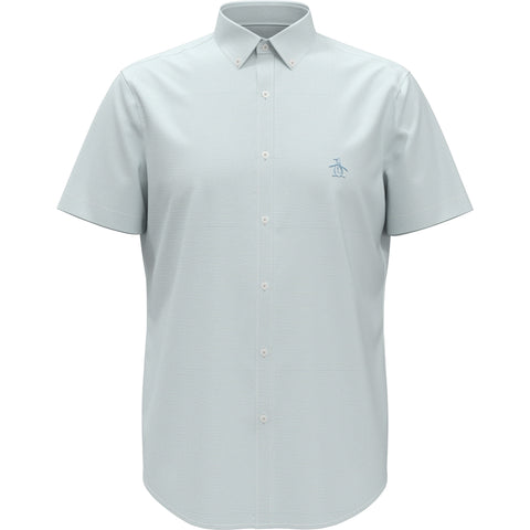 Feeder Stripe Linen Shirt (Cool Blue) 