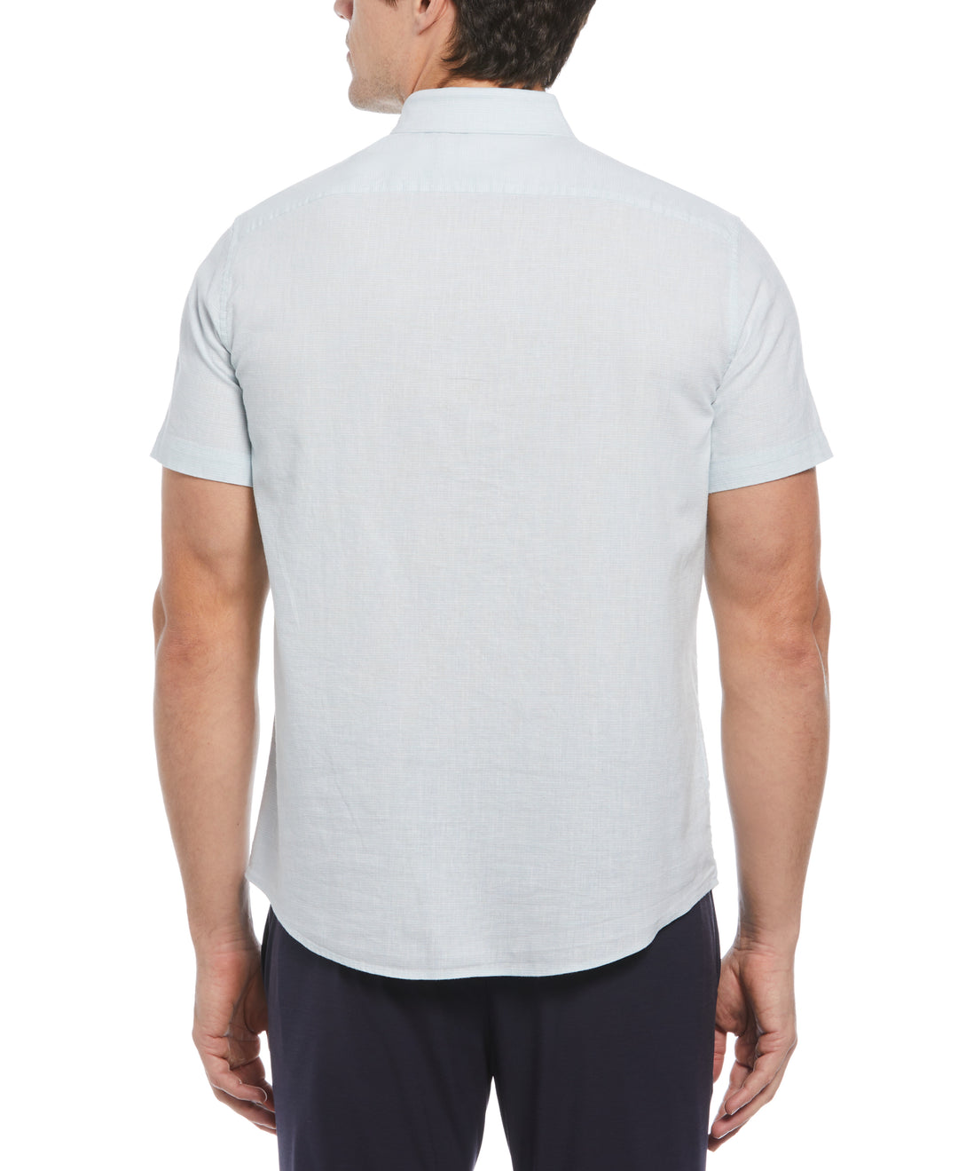 Feeder Stripe Linen Shirt (Cool Blue) 