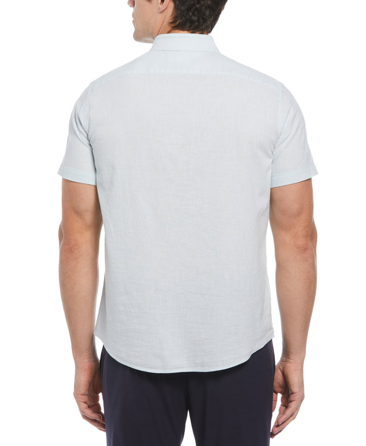 Feeder Stripe Linen Shirt (Cool Blue) 