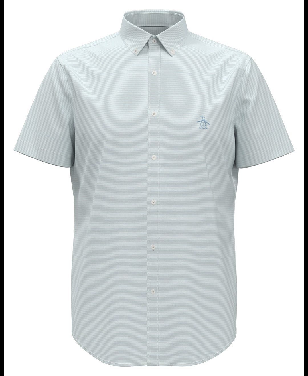Feeder Stripe Linen Shirt (Cool Blue) 