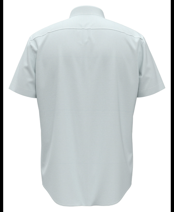Feeder Stripe Linen Shirt (Cool Blue) 