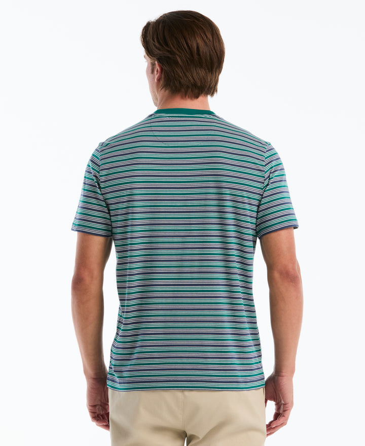 Cotton Jersey Feeder Stripe Tee (Storm) 